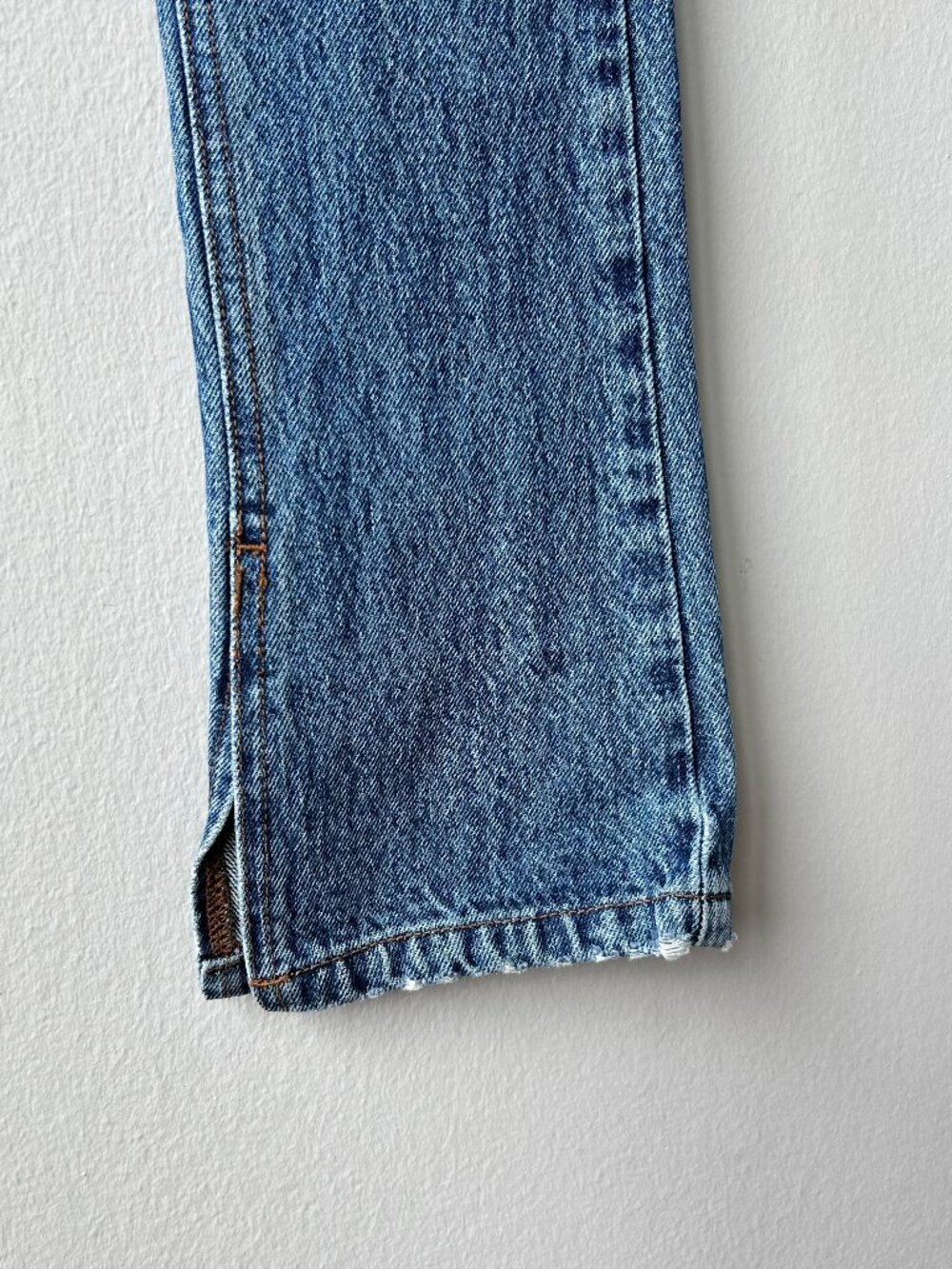 SER.O.YA LAFAYETTE Slim Straight Leg Low Tide Jeans Size W24 L34 Slit Hem - Picture 9 of 15